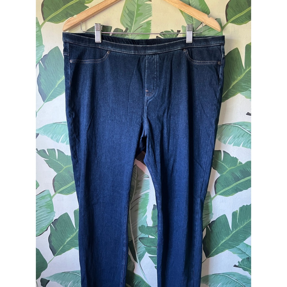HUE Jean Leggings Women XL Dark Blue - Picture 2 of 9